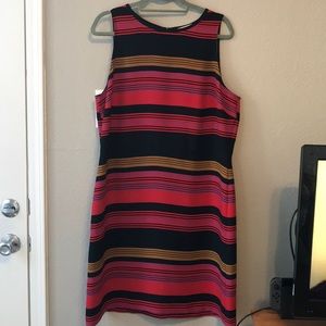 Loft stripped dress Size 16
